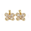 Brass Micro Pave Cubic Zirconia Charms KK-N254-229G-02-1