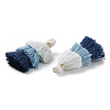 Polycotton Tassel Pendant Decorations GLAA-K060-07KCG-14-2