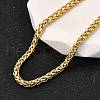 3MM Brass Wheat Chain Necklaces NJEW-M108-08G-1
