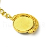 Alloy Pendant with Translucent Resin Cabochons Keychains KEYC-JKC01139-5