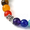 Chakra Natural & Synthetic Mixed Stone Stretch Bracelets BJEW-JB09859-02-4