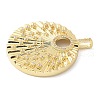 Brass Micro Pave Cubic Zirconia Pendants KK-K298-47G-2