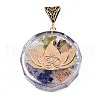 Transparent Epoxy Resin Alchemy Pendants RESI-T049-17-2