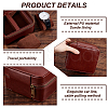 PU Imitation Leather Watch Boxes with Zipper CON-WH0084-91-4