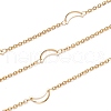 Ion Plating(IP) 304 Stainless Steel Moon Link Cable Chains STAS-P254-11G-1