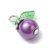10Pcs Glass Pendants PALLOY-JF03709-02-4