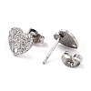 Non-Tarnish 304 Stainless Steel Stud Earring Findings STAS-I183-02A-P-3