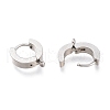 Tarnish Resistant 201 Stainless Steel Huggie Hoop Earrings Findings STAS-A167-01C-P-3