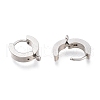 201 Stainless Steel Huggie Hoop Earrings Findings STAS-A167-01C-P-3