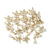 Brass Pave Cubic Zirconia Pendants X-KK-G462-47KCG-3