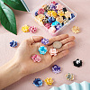 Craftdady 52Pcs 13 Colors Two Tone Opaque Resin Cabochons CRES-CD0001-08-7