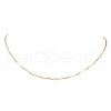 304 Stainless Steel Cuboid Bar Link Chain Necklaces for Women Men NJEW-JN05196-01-2