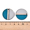 Transparent Resin & Wood Pendants RESI-T057-57A-3