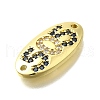 Brass Rhinestone Pendants KK-D295-13G-2