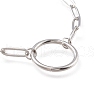 Tarnish Resistant 304 Stainless Steel Link Bracelets STAS-D152-03P-3