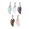 Natural Mixed Stone Pendants PALLOY-JF02350-1