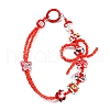 Hand Painted Acrylic with Enamel Beads MACR-K354-12-4