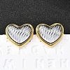 304 Stainless Steel Stud Earrings EJEW-D308-04A-PG-1