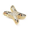 Brass Micro Pave Cubic Zirconia Pendants KK-Z108-02G-X-2