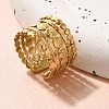 304 Stainless Steel Multi-layer Open Cuff Rings for Women STAS-Z108-03G-02-3