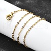 304 Stainless Steel Cable Chain Necklaces X-NJEW-E026-04G-B-2