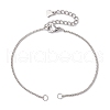 2Pcs 2 Colors Brass Bracelet Makings AJEW-JB01278-2