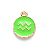 Alloy Enamel Pendants X-ENAM-S124-01A-06J-2