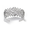 304 Stainless Steel Cuff Bangles for Women BJEW-Z078-22P-3