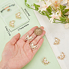 Beebeecraft 10Pcs Rack Plating Brass Micro Pave Clear Cubic Zirconia Pendants ZIRC-BBC0002-83-3