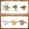 SUNNYCLUE 120Pcs 3 Colors Tibetan Style Alloy Pendants FIND-SC0011-89-2