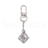 304 Stainless Steel Macrame Chain Pouch Empty Stone Holder Pendant Decoration HJEW-JM02083-1