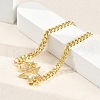 Brass Micro Pave Clear Cubic Zirconia Charm Bracelets BJEW-M050-01G-03-2