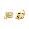 Rack Plating Brass Micro Pave Cubic Zirconia Pendants KK-K377-70G-2