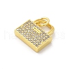 Brass Micro Pave Cubic Zirconia Pendants KK-S511-24G-2