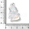 Transparent Resin Pendants RESI-Q019-01A-3