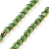 Electroplate Glass Beads Strands EGLA-C005-03E-1
