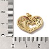 Rack Plating Brass Micro Pave Cubic Zirconia Pendants KK-K377-76G-3