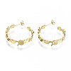 Brass Micro Pave Cubic Zirconia Stud Earrings EJEW-N011-31-NF-3