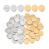   60Pcs 2 Colors 304 Stainless Steel Charms STAS-PH0005-87-7