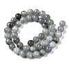 Natural Labradorite Round Beads Strands G-S158-8mm-2