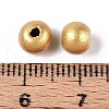 Spray Painted Round Natural Schima Wood Beads WOOD-A018-6mm-01-3