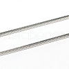 304 Stainless Steel Square Snake Chains CHS-L001-165-1.2mm-1