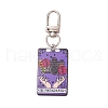 Acrylic Pendants with Alloy Swivel Clasps and 304 Stainless Steel Jump Rings Decorations HJEW-JM03039-4