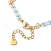 Glass Seed Beads Link Bracelets BJEW-MZ00148-02-4