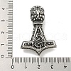 316 Surgical Stainless Steel Pendants STAS-E212-104AS-3