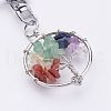Natural & Synthetic Gemstone Keychain KEYC-P032-C10-2