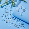 Unicraftale 200Pcs 2 Styles Iron & 304 Stainless Steels Stud Earring Findings FIND-UN0003-46-2