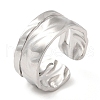 304 Stainless Steel Open Cuff Rings RJEW-K245-74P-3