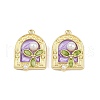 Alloy Enamel Pendants PALLOY-P311-01F-G-1