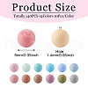 140Pcs 14 Colors Food Grade Eco-Friendly Silicone Beads SIL-TA0001-26-3